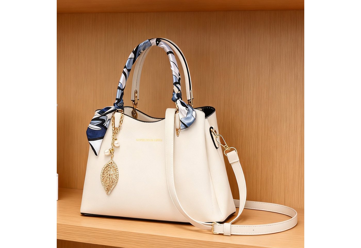 MODFU Henkeltasche Handtasche Umhängetasche Tragetasche Aktentasche Tasche Damen (abnehmbarer Schulterriemen vielseitig tragbar Alltags Business-Tasche, 1-tlg., 3 Hauptfächer Reißverschluss- und Handyfach), Vielseitig für Alltag Partys Geschäftstermine und stilvolles Geschenk von MODFU