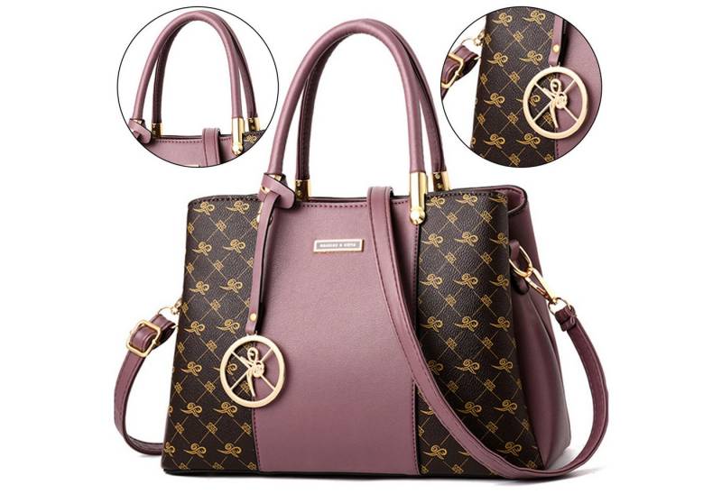 MODFU Henkeltasche Umhängetasche Handtasche Tragetasche Aktentasche (Schultertasche Arbeitstasche Messenger-Tasche Top Griff Schultergurt, 1-tlg., Freizeittasche, Unitasche, Bürotasche, Kunstleder), für Frau Frauen Freizeit von MODFU