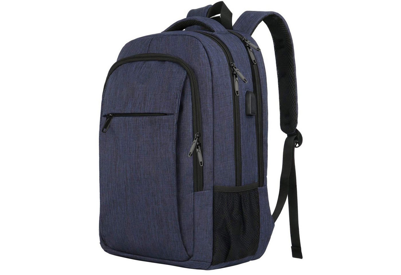 MODFU Laptoprucksack Laptop Rucksack Rucksäcke Schulrucksack Wasserbeständig Laptoptasche (Laptop Notebook Tasche Schule Uni Rucksack, mit USB-Lade-Anschluss, Anti-Diebstahl, Backpack mit Laptopfach), Herren Damen Jungen Teenager Freizeit Arbeit Business Reisen von MODFU