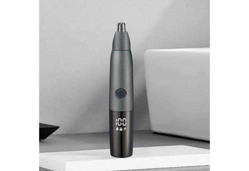 MODFU Nasenhaartrimmer 3-in-1 Elektrischer Gesichtstrimmer Haartrimmer Barttrimmer, Gesichtstrimmer mit LED Akku‑Anzeige USB Wiederaufladbar, schmerzfreier Augenbrauen und esichtshaartrimmer für Männer Frauen von MODFU