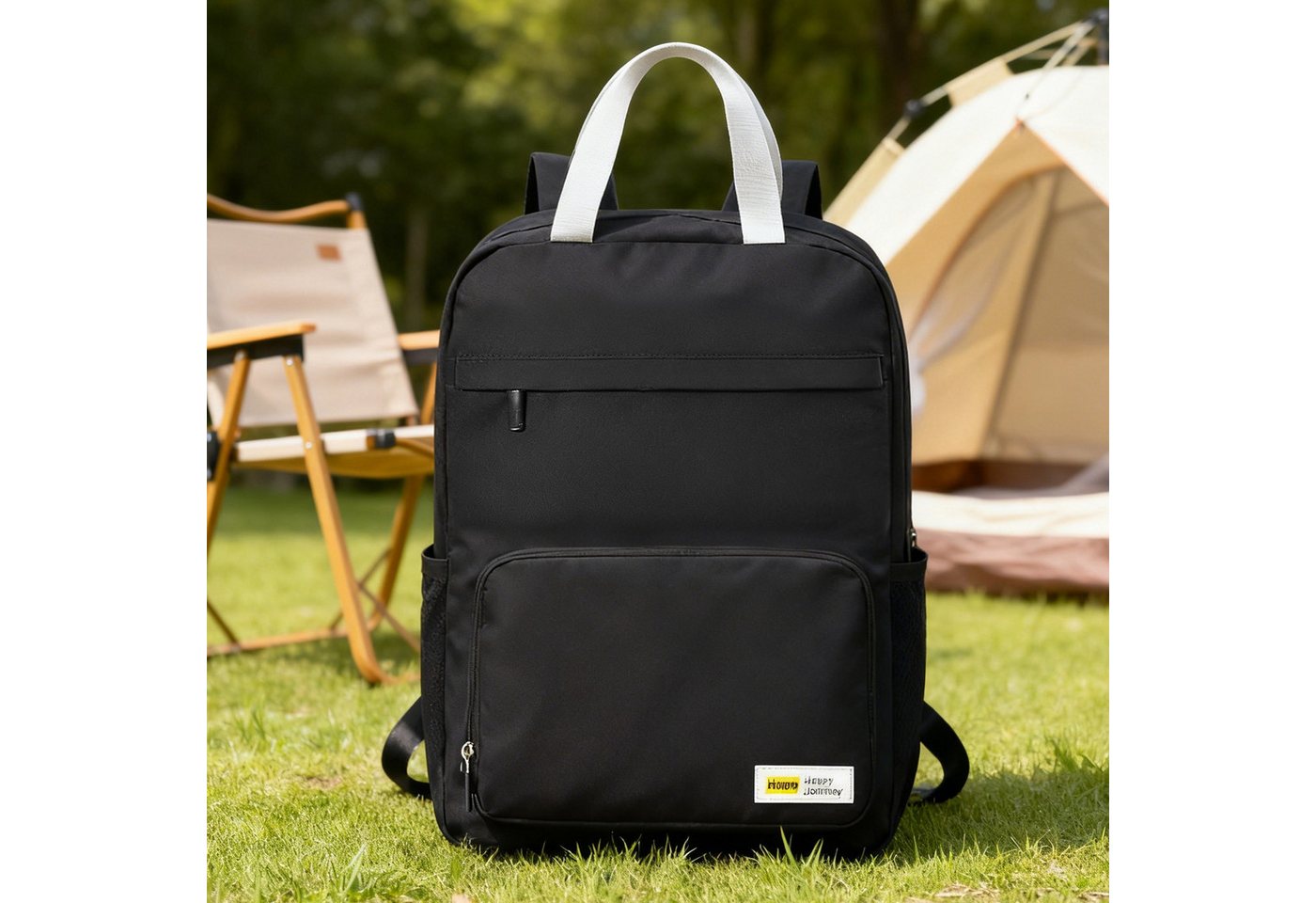 MODFU Reiserucksack Tagesrucksack Laptoptasche Wochenendtasche Faltbarer Rucksack (mit Laptopfach mehreren Taschen 14-Zoll kompatibel, 1-tlg., 29×18×39 cm, wasserdichtem Nylon, faltbare), ideal für Herren Damen Uni Arbeit Reisen Business Pendeln Flugreisen von MODFU