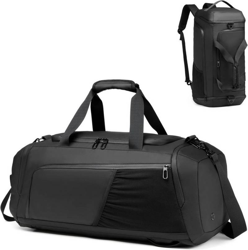 MODFU Reisetasche 3-in-1 Reisetasche 40L Sporttasche Herren Damen (Sporttaschen mit Schuhfach Nassfach Wasserdicht Trainingstasche, 1-tlg., groß, Weekender Duffle Bag), für Sport Fitness Sauna Schwimmen Gym Urlaub Übernachtung Freizeit von MODFU