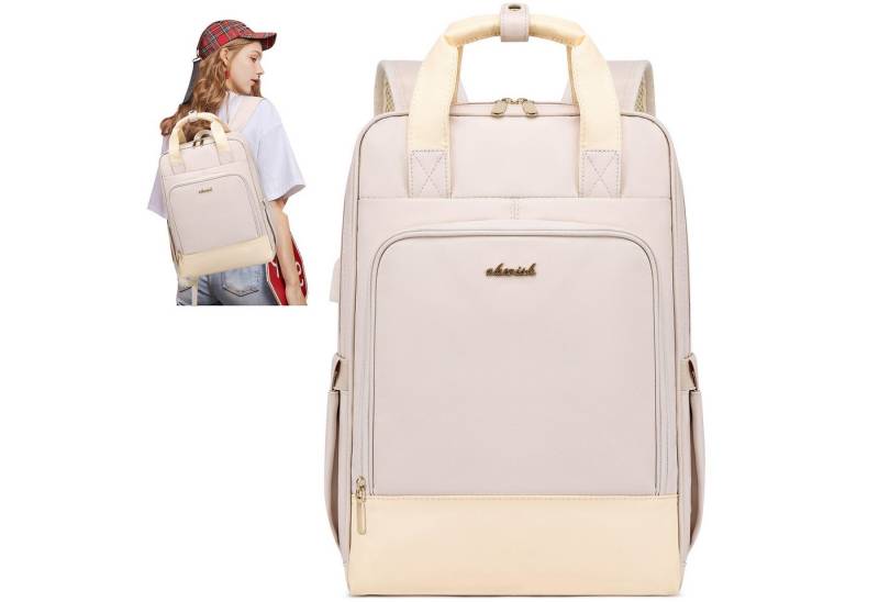 MODFU Rucksack Laptoprucksack Reiserucksack Schulrucksack Rucksäcke (Laptop Notebook Tasche Schule Uni Rucksack, Sportrucksack, mit USB-Anschluss, Wasserdicht), Herren Damen Jungen Freizeit Arbeit Business Reisen Geschenk von MODFU
