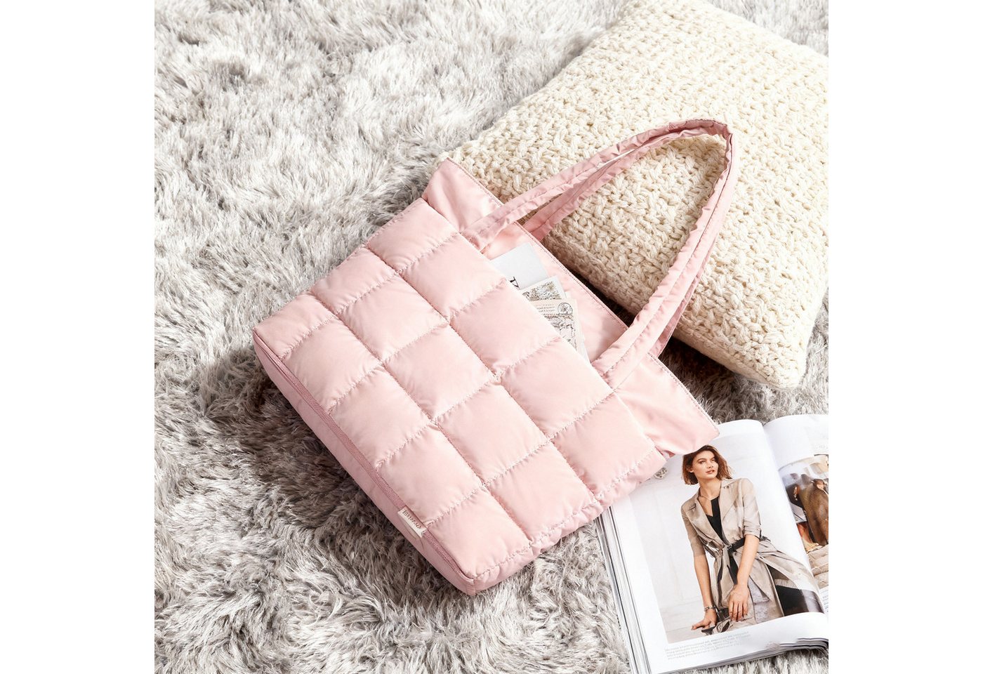 MODFU Schultertasche Reisetasche Handgepäck Tasche Weekender Schultertasche Sporttasche (Erweiterbare 22-28L mit leicht zugänglichen Fächern, 1-tlg., mit Trolley-Gurt Laptopfach 15,6" wasserabweisend), multifunktional für Reisen Sport und Alltag von MODFU