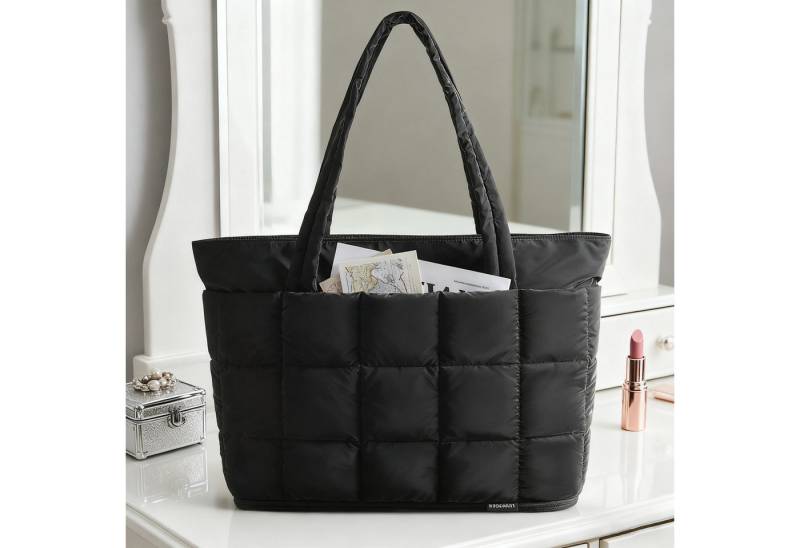 MODFU Schultertasche Reisetasche Handgepäck Tasche Weekender Schultertasche Sporttasche (Erweiterbare 22-28L mit leicht zugänglichen Fächern, 1-tlg., mit Trolley-Gurt Laptopfach 15,6" wasserabweisend), multifunktional für Reisen Sport und Alltag von MODFU