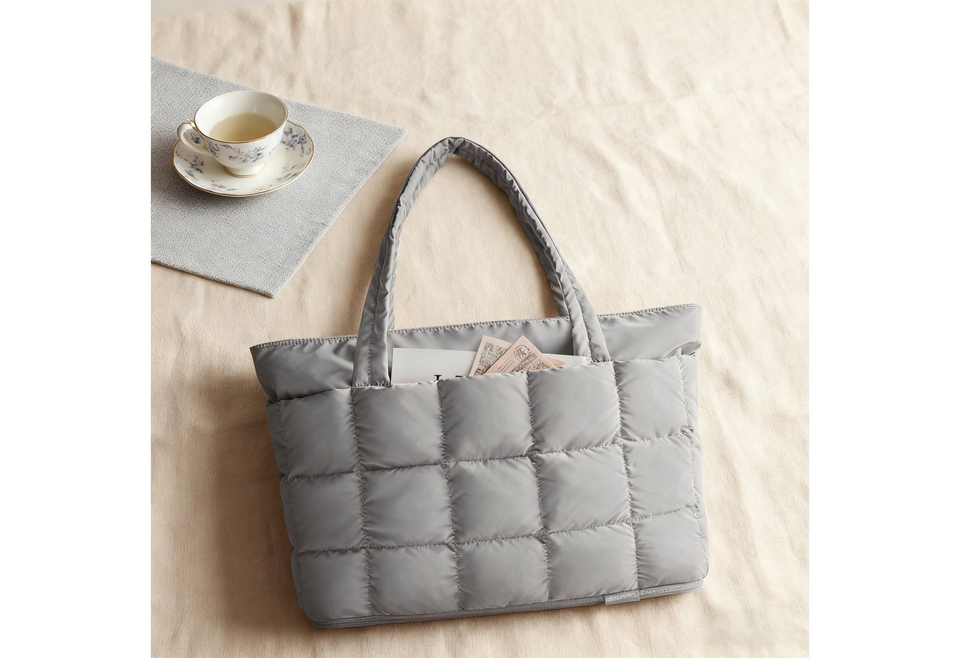 MODFU Schultertasche Reisetasche Handgepäck Tasche Weekender Schultertasche Sporttasche (Erweiterbare 22-28L mit leicht zugänglichen Fächern, 1-tlg., mit Trolley-Gurt Laptopfach 15,6" wasserabweisend), multifunktional für Reisen Sport und Alltag von MODFU