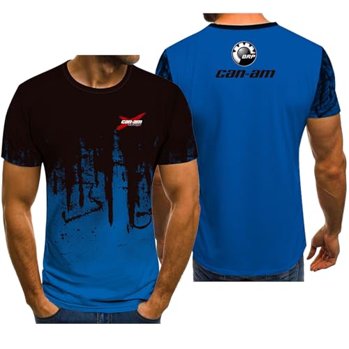 Herren Freizeithemden Kurzärmelig Für Can-am Sommer Strando Berteile Schnelltrocknend Sportliches Fitness T-Shirt Feuchtigkeitsableitende Gym Atmungsaktive Lauf T-Shirts,Blue-4XL Herren Freizeithemden Kurzärmelig Für Can-am Sommer Strando Berteile Schnelltrocknend Sportliches Fitness T-Shirt Feuchtigkeitsableitende Gym Atmungsaktive Lauf T-Shirts,Blue-4XL von MODRYER