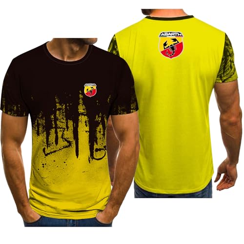 Kurzarm T-Shirt Für Herren Für ABA-RTH Feuchtigkeitsableitend Atmungsaktiv T-Shirts Oberteile Unisex Für Teenager Und Erwachsene Logo Workout Unterhemden,Yellow-XXL Kurzarm T-Shirt Für Herren Für ABA-RTH Feuchtigkeitsableitend Atmungsaktiv T-Shirts Oberteile Unisex Für Teenager Und Erwachsene Logo Workout Unterhemden,Yellow-XXL von MODRYER