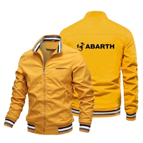 MODRYER Leichte Herren Jacke Für ABA-RTH Lässiges Langarm-Sweatshirt Warm Winddicht Windbreaker Mantel Für Den Außenbereich Dünne Jacken Fürs Büro Oberteile Mit Taschen,Yellow-L MODRYER Leichte Herren Jacke Für ABA-RTH Lässiges Langarm-Sweatshirt Warm Winddicht Windbreaker Mantel Für Den Außenbereich Dünne Jacken Fürs Büro Oberteile Mit Taschen,Yellow-L von MODRYER