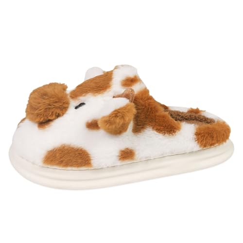 Cow Slippers Kuh Hausschuhe Unisex Flauschig Damen Herren Plüsch Tiere Pantoffeln Niedliche Cartoon Indoor Mädchen Frauen Bequem Hauspantoffeln Winter Kuschelige Warme Schuhe Cow Slippers Kuh Hausschuhe Unisex Flauschig Damen Herren Plüsch Tiere Pantoffeln Niedliche Cartoon Indoor Mädchen Frauen Bequem Hauspantoffeln Winter Kuschelige Warme Schuhe von MODSGUE