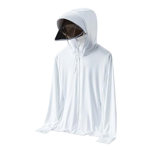 Damen Langarmshirt UPF 50+ UV Sonnenschutz Hoodie Zip Down Langarm Wandern Basic Shirt Outdoor Laufen Angeln Jäckchen Modischer Bolero von MODSGUE