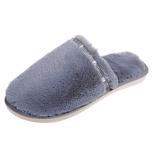 Damen Scuff Hausschuhe Gemütlich Weiches Flauschiges Kunstalpaka Memoryschaum Leichte Rutschfeste Pantoffeln Slipper drinnen und draußen Weicher Plüsch Retro Trendiger Hausschuhe Damen Scuff Hausschuhe Gemütlich Weiches Flauschiges Kunstalpaka Memoryschaum Leichte Rutschfeste Pantoffeln Slipper drinnen und draußen Weicher Plüsch Retro Trendiger Hausschuhe von MODSGUE