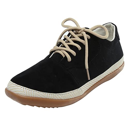 Freizeitschuhe Damen Sneakers Leicht Flache Schuhe Atmungsaktive Stoffschuhe Schnürhalbschuhe Laufschuhe Outdoor Einfarbig Basic Walkingschuhe Halbschuhe von MODSGUE