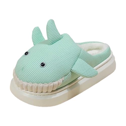 Hai Hausschuhe Damen Lustige Tiere Pantoffeln Mädchen Winter Warme Kuschel Plüsch Rutschfeste Schuhe Cozy Cute Indoor Outdoor Winterhausschuhe Slippers von MODSGUE