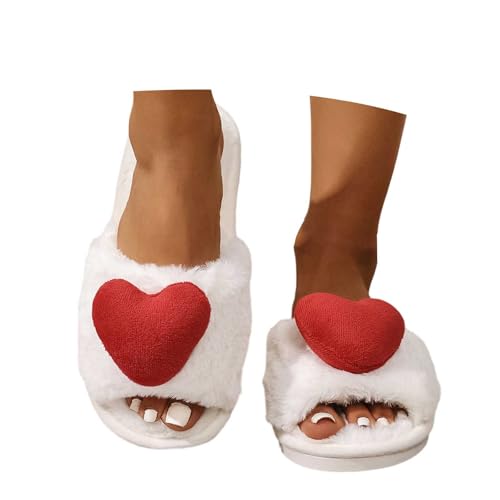 Hausschuhe Damen Flauschige Warme Winter Plüsch Herren Kuschelige Lustig Teenager Mädchen Fell Kuschel Warm Lustige Hausschlappen Slipper Basic Hausschuh Pantoffeln Damenhausschuhe von MODSGUE