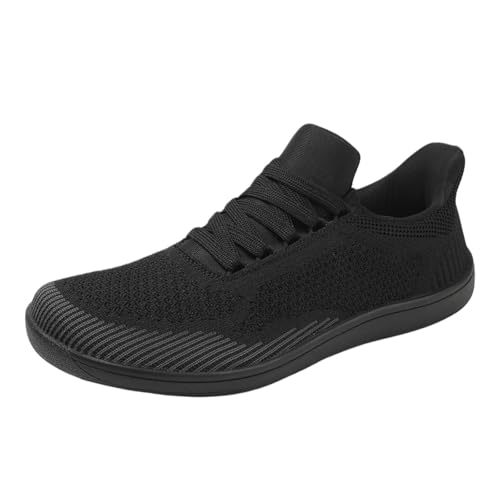 MODSGUE Arbeitsschuhe Herren Atmungsaktiv Barfußschuhe Running Sneaker Turnschuhe Leichte Fitnessstudio Übergröße Sportschuhe Trekkingschuhe Dünn Slip-On Outdoor Joggingschuhe von MODSGUE