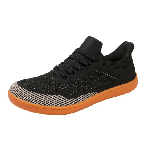 MODSGUE Arbeitsschuhe Herren Atmungsaktiv Barfußschuhe Running Sneaker Turnschuhe Leichte Fitnessstudio Übergröße Sportschuhe Trekkingschuhe Dünn Slip-On Outdoor Joggingschuhe von MODSGUE