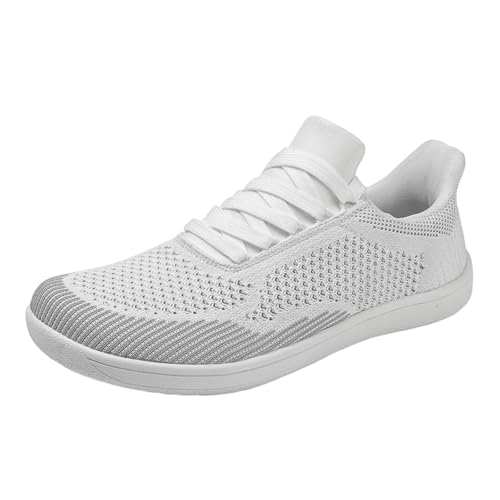 MODSGUE Arbeitsschuhe Herren Atmungsaktiv Barfußschuhe Running Sneaker Turnschuhe Leichte Fitnessstudio Übergröße Sportschuhe Trekkingschuhe Dünn Slip-On Outdoor Joggingschuhe von MODSGUE
