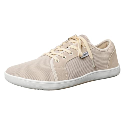 MODSGUE Barfußschuhe Sneaker Orthopädische Breite Walking Schuhe Barfuss Herren Trail Laufschuhe Minimalistische Fitness Knit Unisex Weit rutschfest Zehenschuhe von MODSGUE