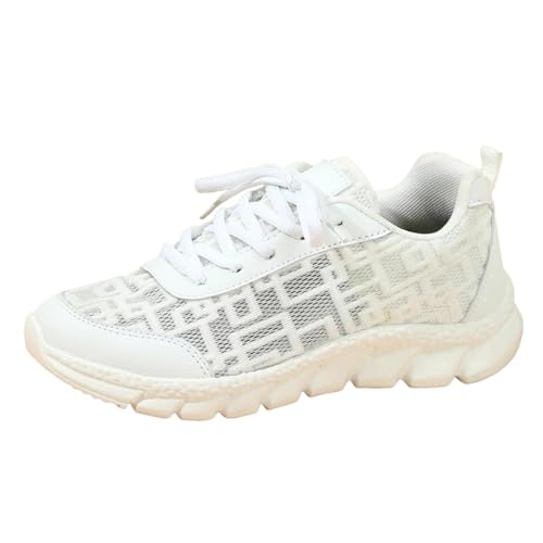 MODSGUE Braut Schuhe Damen Mesh Flachschuhe Laufschuhe Sportschuhe Sneaker Running Tennis Schuhe Outdoor Walkingschuhe Straßenlaufschuhe Brautjungfer Atmungsaktiv Leichtgewichts von MODSGUE