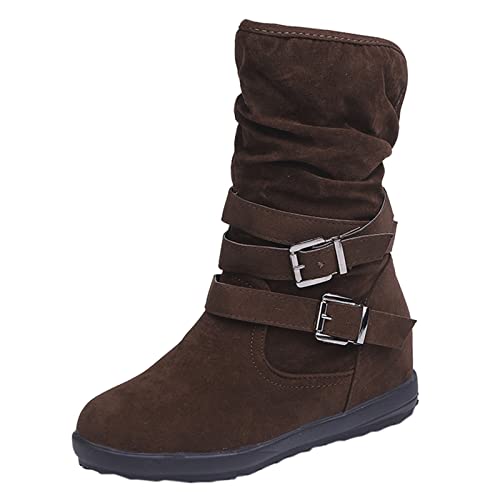 MODSGUE Damen Kitten Heels Stiefeletten mit Schnallen und Chunky Heels Ankle Boots Kleiner Absatz Kurzschaft Stiefel Schlupfstiefel Damenschuhe Einfarbig Winterschuhe MODSGUE Damen Kitten Heels Stiefeletten mit Schnallen und Chunky Heels Ankle Boots Kleiner Absatz Kurzschaft Stiefel Schlupfstiefel Damenschuhe Einfarbig Winterschuhe von MODSGUE