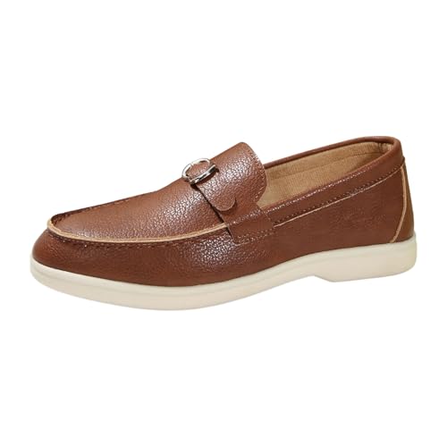 MODSGUE Damen Loafer Orthopädische Schuhe Segelschuhe Bootsschuhe aus PU Leder Freizeit Schuhe Halbschuhe Orthopedic Sommer Basic Bequem Walkingschuhe von MODSGUE