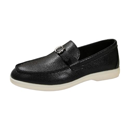 MODSGUE Damen Loafer Orthopädische Schuhe Segelschuhe Bootsschuhe aus PU Leder Freizeit Schuhe Halbschuhe Orthopedic Sommer Basic Bequem Walkingschuhe von MODSGUE