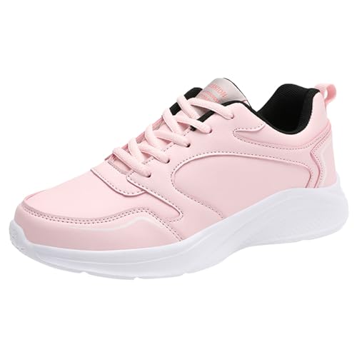 MODSGUE Damen Low Cut Sneaker Einfarbig Brautschuhe Bequem Leichtgewichts Atmungsaktiv Walkingschuhe Runde Zehe Flache Sport Damenschuhe Winter und Herbst Turnschuhe Freizeitschuhe von MODSGUE
