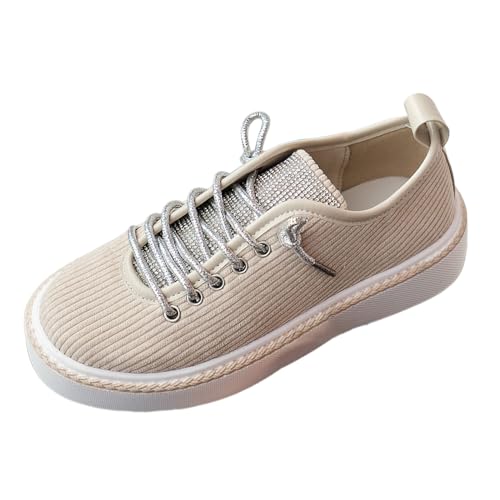 MODSGUE Damen Retro Sneaker Flach Runde Zehe Turnschuhe Canvas Schuhe Freizeitschuhe Strass Lässige Halbschuhe Wanderschuhe Sportschuhe Freizeitschuh Wildleder Schuhe MODSGUE Damen Retro Sneaker Flach Runde Zehe Turnschuhe Canvas Schuhe Freizeitschuhe Strass Lässige Halbschuhe Wanderschuhe Sportschuhe Freizeitschuh Wildleder Schuhe von MODSGUE