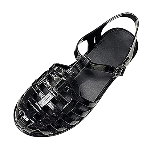 MODSGUE Damen Sandalen, Damen Klassische Transparente Kunststoff Sandalen, Casual Arbeit Gummistiefel Aus Kunststoff Kristall-Strandschuhe Für Den Strand Und Den Fluss MODSGUE Damen Sandalen, Damen Klassische Transparente Kunststoff Sandalen, Casual Arbeit Gummistiefel Aus Kunststoff Kristall-Strandschuhe Für Den Strand Und Den Fluss von MODSGUE