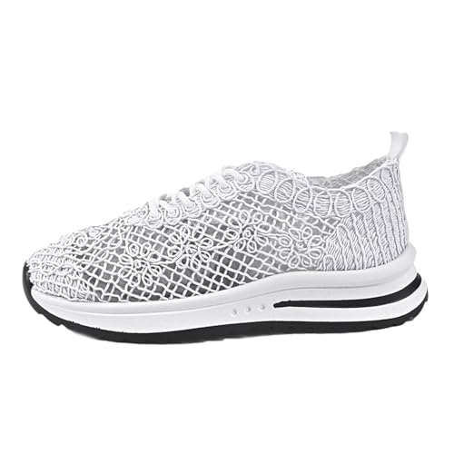 MODSGUE Damen Slip On Sneaker Leichte Atmungsaktiv Sportschuhe Bequem Freizeitschuhe Schuhe OrthopäDische Luftpolster Atmungsaktive Basic Walkingschuhe Barfußschuhe Turnschuhe von MODSGUE