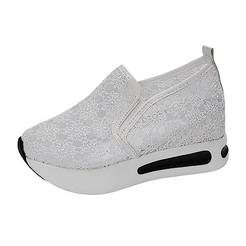 MODSGUE Damen Sneaker - Atmungsaktive Mesh Schuhe für Older Women - trendy Sommerschuhe - Bequeme Low Top Air Atmungsaktiv Elegante Sommerschuhe von MODSGUE