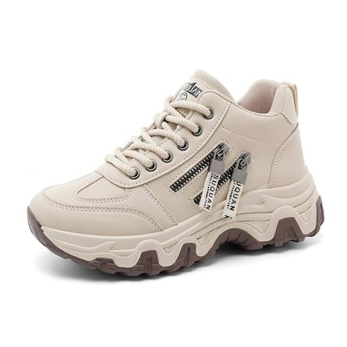 MODSGUE Damen Sneaker Damen Schuhe Keilabsatz Plateau Dämpfung Freizeitschuhe Turnschuhe Elastisch Atmungsaktiv Sportschuhe Leichtgewichts Jogging Sportsschuhe Walkingschuhe von MODSGUE