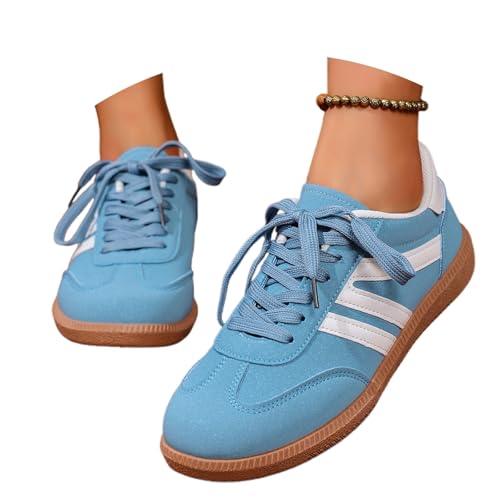 MODSGUE Damen Sneakers Elegante Leichte Komfortable Sportschuhe Freizeitschuhe Wanderschuhe Schnürschuhe für Alltag Handball Skaten mit Arch Support MODSGUE Damen Sneakers Elegante Leichte Komfortable Sportschuhe Freizeitschuhe Wanderschuhe Schnürschuhe für Alltag Handball Skaten mit Arch Support von MODSGUE