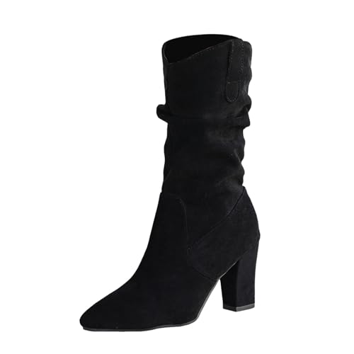 MODSGUE Damen Stiefeletten Elegant Wildleder Halbstiefel Schlupfschuhe Stiefel Halbhohe Bequemer Absatz Ankle Boots Halbhoch Westernstiefel Mit Schnalle Kurzstiefel Winterstiefel MODSGUE Damen Stiefeletten Elegant Wildleder Halbstiefel Schlupfschuhe Stiefel Halbhohe Bequemer Absatz Ankle Boots Halbhoch Westernstiefel Mit Schnalle Kurzstiefel Winterstiefel von MODSGUE