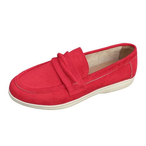 MODSGUE Damen Wildleder Loafers Flache Lässige Schuhe Freizeitschuhe Slip on Round Toe Wanderschuhe Bequeme Slippers Sommer Bootsschuhe Atmungsaktiv Halbschuhe MODSGUE Damen Wildleder Loafers Flache Lässige Schuhe Freizeitschuhe Slip on Round Toe Wanderschuhe Bequeme Slippers Sommer Bootsschuhe Atmungsaktiv Halbschuhe von MODSGUE
