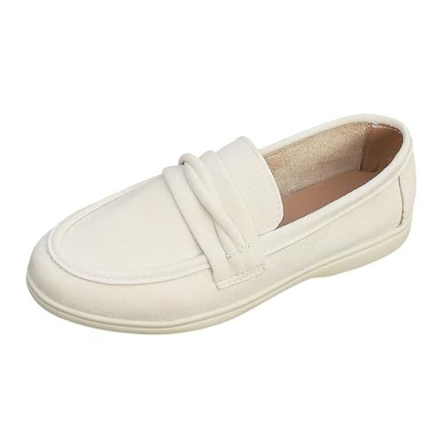 MODSGUE Damen Wildleder Loafers Flache Lässige Schuhe Freizeitschuhe Slip on Round Toe Wanderschuhe Bequeme Slippers Sommer Bootsschuhe Atmungsaktiv Halbschuhe MODSGUE Damen Wildleder Loafers Flache Lässige Schuhe Freizeitschuhe Slip on Round Toe Wanderschuhe Bequeme Slippers Sommer Bootsschuhe Atmungsaktiv Halbschuhe von MODSGUE