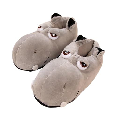 MODSGUE Damen Winter Warme Plüsch Tierschuhe, Soft Cosy Animal Styling Kurze Flanell Tier Geformte Plüsch Stiefeletten,Rutschfeste Teppich Basic Bequem Hausschuhe von MODSGUE