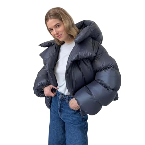 MODSGUE Damen Winterjacke Jacke Winter Farbvarianten Warm Bomberjacke Steppjacke Wintermantel Kunstfell Daunenjacke Leichte Outdoor Puffer Jacket Classisc Jack von MODSGUE