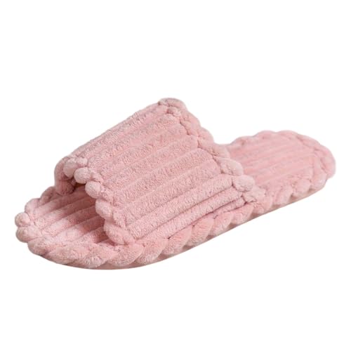 MODSGUE Damenhausschuhe House Slippers Women Home Slippers Pantoffeln Damen Fluffy Winterslippers Schlappen Damen Aesthetic Offener Zehen Kordstoff-Wohnschuhe Hausschuhe MODSGUE Damenhausschuhe House Slippers Women Home Slippers Pantoffeln Damen Fluffy Winterslippers Schlappen Damen Aesthetic Offener Zehen Kordstoff-Wohnschuhe Hausschuhe von MODSGUE
