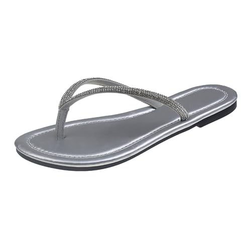 MODSGUE Glitzer Flip Flops Damen Elegant Sommer Strass Sandalen Flach Zehentrenner mit Strasssteinen Sandaletten Pool Meer Strand Outdoor Hausschuhe Bequem Sommerschuhe MODSGUE Glitzer Flip Flops Damen Elegant Sommer Strass Sandalen Flach Zehentrenner mit Strasssteinen Sandaletten Pool Meer Strand Outdoor Hausschuhe Bequem Sommerschuhe von MODSGUE