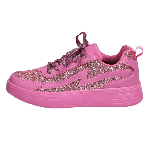 MODSGUE Glitzer Schuhe Damen Glänzend Sneaker Party Turnschuhe Flach Damenschuhe Festliche Silvester Stiefeletten Elegant Karneval Laufschuhe Pailletten Rave Brautschuhe von MODSGUE