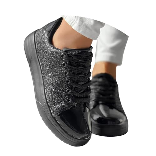 MODSGUE Glitzer Sneaker Flach Brautschuhe Damen Elegant Schuhe Karneval Turnschuhe Metallic Hippie Sneakers Festliche Pailletten Basic Laufschuhe Glänzend Party Stiefeletten Rave Schuhe MODSGUE Glitzer Sneaker Flach Brautschuhe Damen Elegant Schuhe Karneval Turnschuhe Metallic Hippie Sneakers Festliche Pailletten Basic Laufschuhe Glänzend Party Stiefeletten Rave Schuhe von MODSGUE