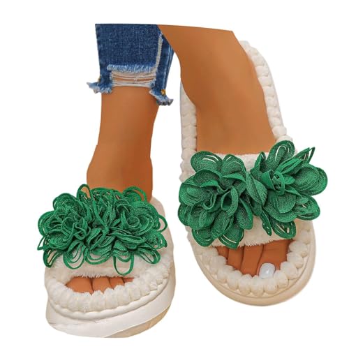 MODSGUE Hausschuhe Damen Plüsch Pantoffeln, Freizeithausschuhe Basic Rutschfeste Warm Weiche Slipper Mit Memory Foam, Elegante Bequeme Hausschlappen Für Frauen von MODSGUE