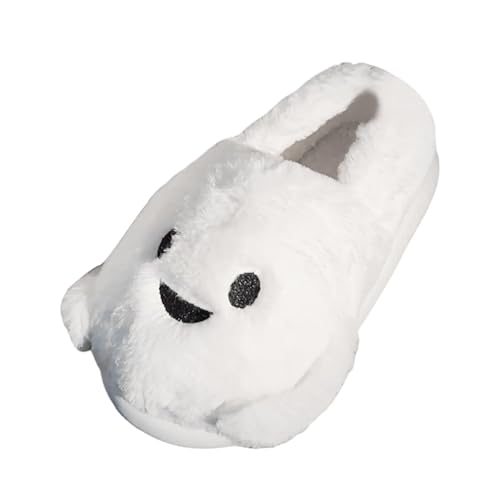 MODSGUE Hausschuhe Gesicht Damen Herren Weicher Plüsch Geist Bequeme Warme Pantoffeln Bequem Basic Trendiger Slipper zum Reinschlüpfen Einfarbig Drinnen Und Draußen von MODSGUE