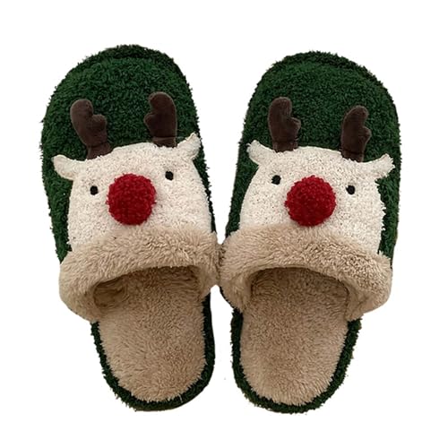 MODSGUE Hausschuhen Weihnachten Rentierschuhe Damen Warme Plüsch Pantoffeln Weiche Bequeme Rutschfeste Slippers Elch Gemütlich Einfarbig Basic Schuhe für Gäste Indoor Outdoor Junge MODSGUE Hausschuhen Weihnachten Rentierschuhe Damen Warme Plüsch Pantoffeln Weiche Bequeme Rutschfeste Slippers Elch Gemütlich Einfarbig Basic Schuhe für Gäste Indoor Outdoor Junge von MODSGUE