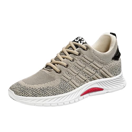 MODSGUE Herren Aufzug Schuhe Elevator Schuhe Herren Lässige Mesh Sneakers Leichte Atmungsaktiv Schnüren Sportschuhe mit Versteckten Walkingschuhe Leicht Wanderschuhe von MODSGUE