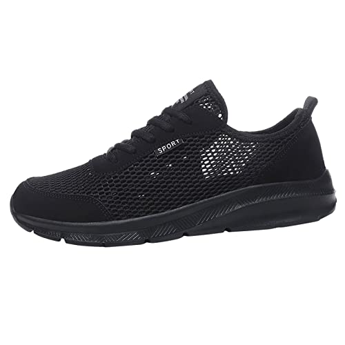 MODSGUE Herren Mesh Atmungsaktiv Barfußschuhe Running Sneaker Turnschuhe Leichte Fitnessstudio Übergröße Sportschuhe Trekkingschuhe Dünn Slip-On Sicherheitsschuhe Wanderschuhe von MODSGUE