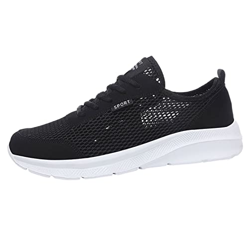 MODSGUE Herren Mesh Atmungsaktiv Barfußschuhe Running Sneaker Turnschuhe Leichte Fitnessstudio Übergröße Sportschuhe Trekkingschuhe Dünn Slip-On Sicherheitsschuhe Wanderschuhe von MODSGUE