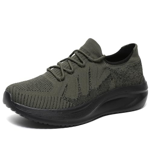 MODSGUE Herren Mesh Schuhe Walkingschuhe Trailrunning Trekkingschuhe Orthopädische Traillaufschuhe Männer Sommer Outdoor Tennis Joggingschuhe Leichte Freizeit Schuhe von MODSGUE